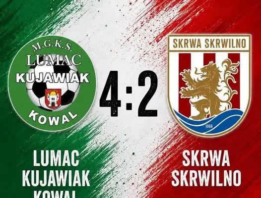 Skrwa Skrwilno przegrywa w Kowalu 2:4 po słabej drugiej połowie