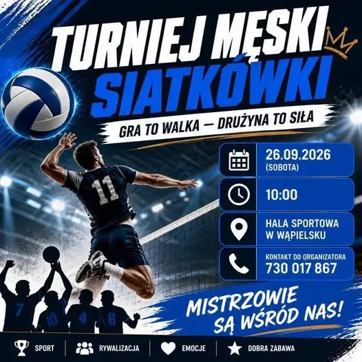 Turniej Męskiej Siatkówki w Wąpielsku – 26 września 2026