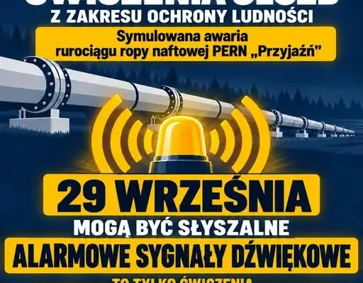 Ćwiczenia służb w związku z symulowaną awarią rurociągu PERN „Przyjaźń”
