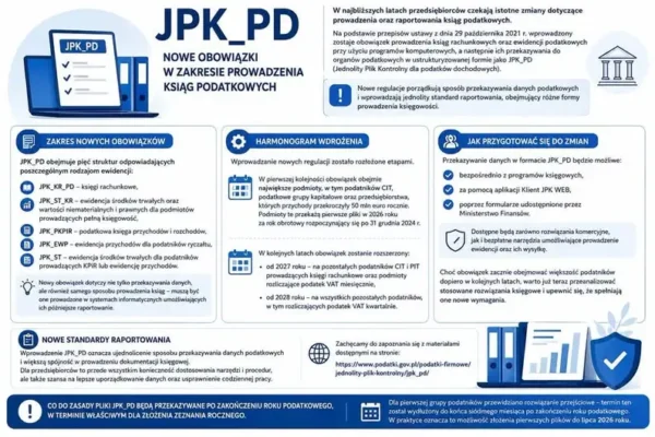 JPK_PD 2026: nowe obowiązki raportowania ksiąg podatkowych – co musisz wiedzieć