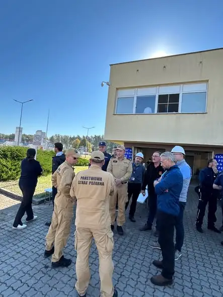 Ćwiczenia przeciwpożarowe na terenie Stacji Pomp PERN w Puszczy Miejskiej