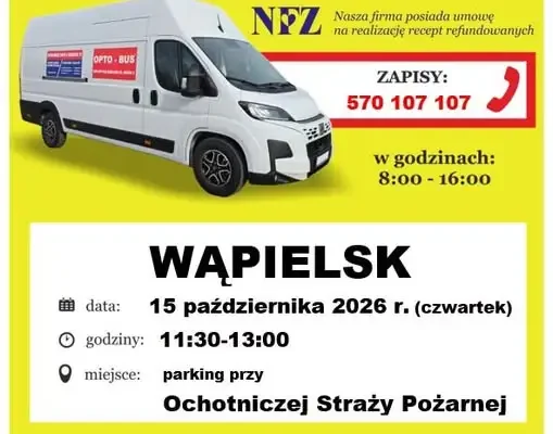 Bezpłatne badanie wzroku w Wąpielsku – 15 października 2026