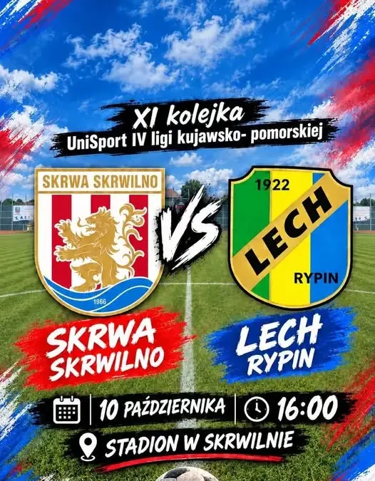 Derby powiatu rypińskiego: Skrwa Skrwilno kontra Lech Rypin