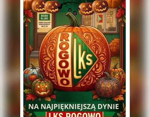 LKS Rogowo ogłasza konkurs na najpiękniejszą dynię – zgłoszenia do 31 października