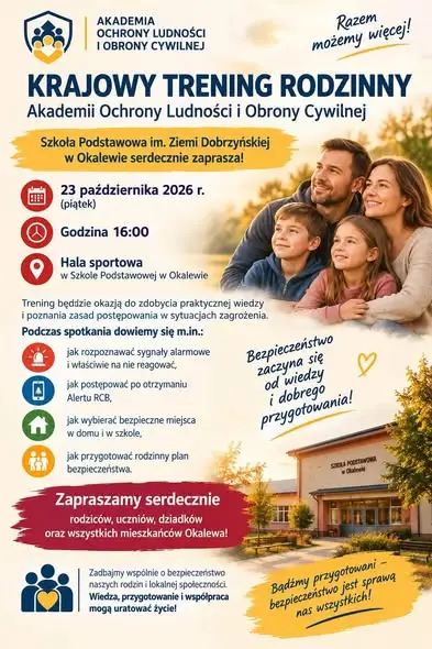 Krajowy Trening Rodzinny w Gminie Skrwilno – 23 października 2026