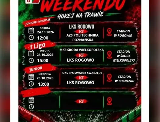 Weekend pełen hokeja na trawie z LKS Rogowo