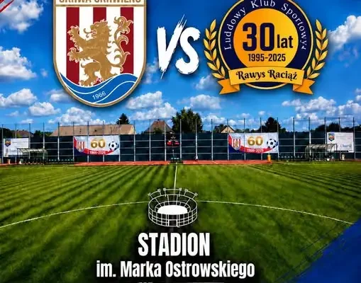 Rawys Raciąż gra dziś 13. kolejkę IV ligi na stadionie im. Marka Ostrowskiego