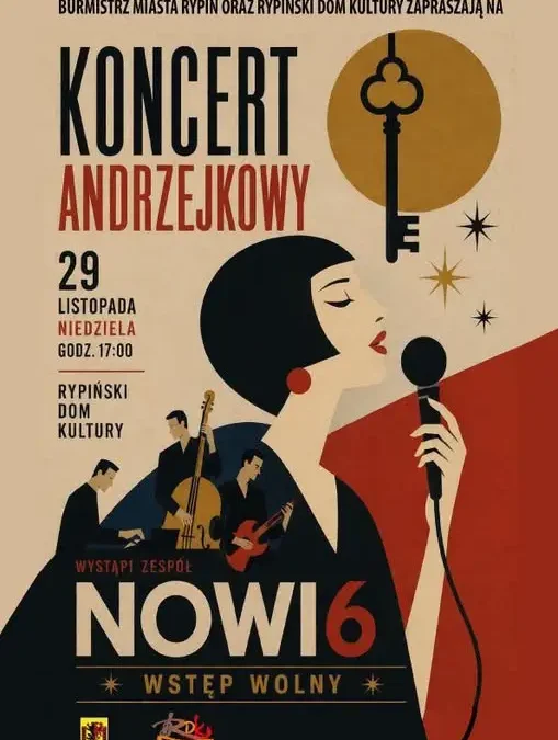Andrzejkowy koncert zespołu NOWI6 w Rypińskim Domu Kultury